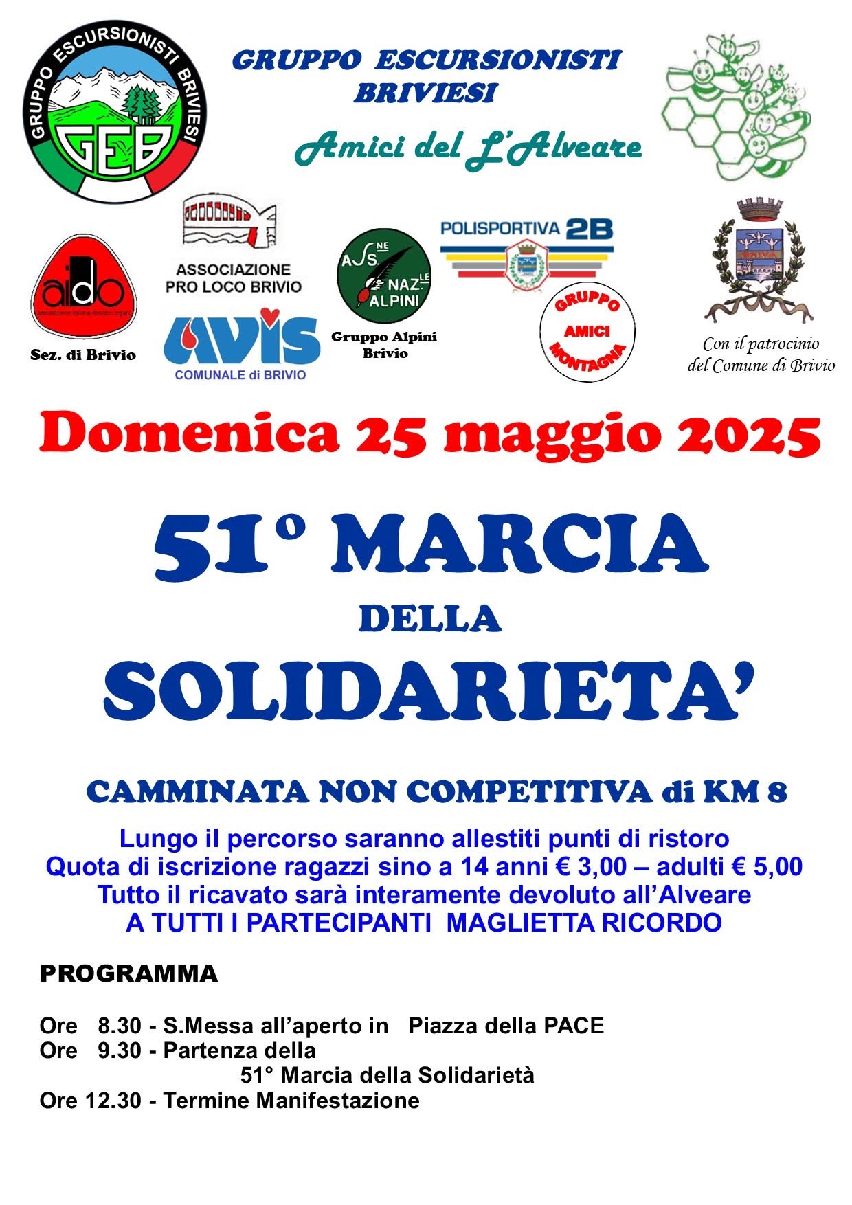 51^ Marcia della Solidarietà - Avis Comunale di Brivio